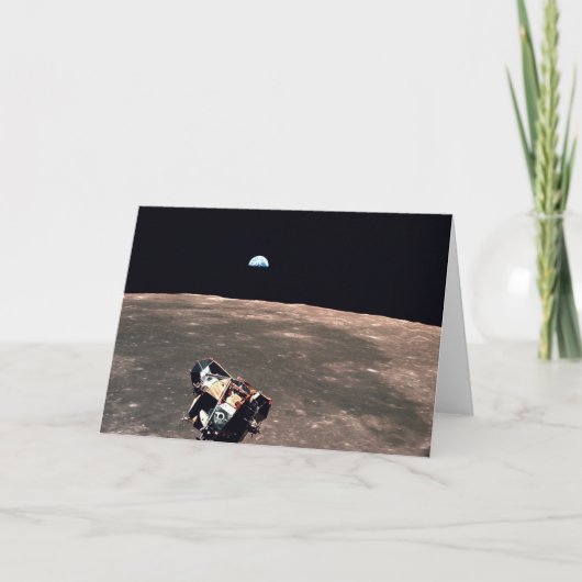 Carte Apollo 11 Earth View comme le module lunaire Eagle (Devant)