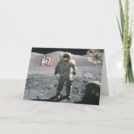 Carte Apollo 17 Last man on the Moon Note (Devant)