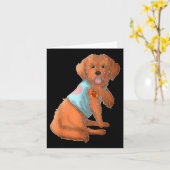 Carte Apoo I Loo Maman Tattoo Chien Chemise Fantastique  (Fleur jaune)