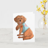 Carte Apoo I Loo Maman Tattoo Chien Chemise Fantastique (Fleur jaune)