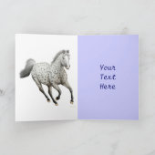 Carte Appaloosa heureux personnalisable d'anniversaire (Intérieur)