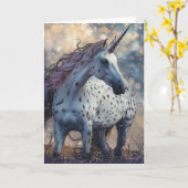 Carte Appaloosa Unicorn (Fleur jaune)
