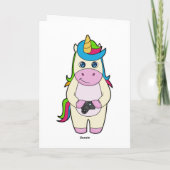 Carte Appareil photo Licorne (Dos)