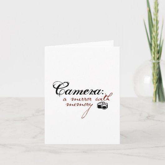 Carte Appareil photo : Miroir avec mémoire (Devant)