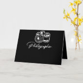 Carte Appareil Photo Photographe Objectif Cameraman Mise (Fleur jaune)