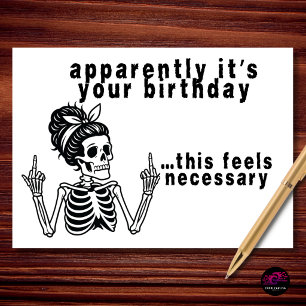 Carte Apparemment, c'est ton anniversaire. Cela semble n