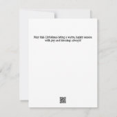 Carte Appartement de Noël de la neige de cerf et d (Dos)