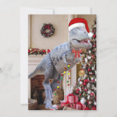 Carte Appartement de Noël Dinosaur (Devant)