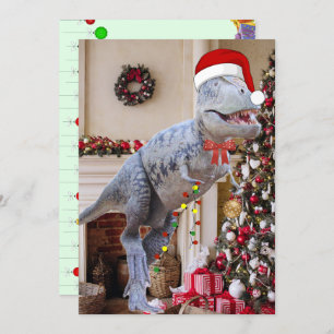 Carte Appartement de Noël Dinosaur