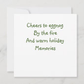 Carte Appartement de Noël Joyeux (Dos)