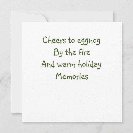 Carte Appartement de Noël Joyeux (Dos)