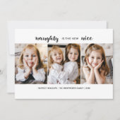 Carte Appartement de Noël Naughty ou Nice (Devant)