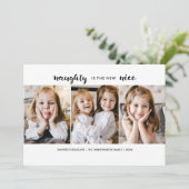 Carte Appartement de Noël Naughty ou Nice (Debout devant)