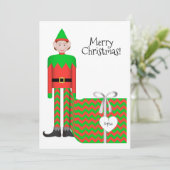 Carte Appartement Elf Christmas - Forfait Cadeau C (Debout devant)