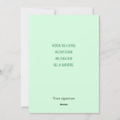 Carte Appartement Petit Camping RV Christmas (Dos)