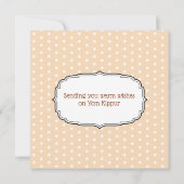 Carte Appartement Yom Kippour (Dos)