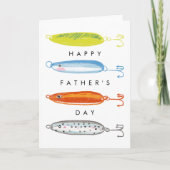 Carte Appât de pêche Bonne fête des pères (Devant)