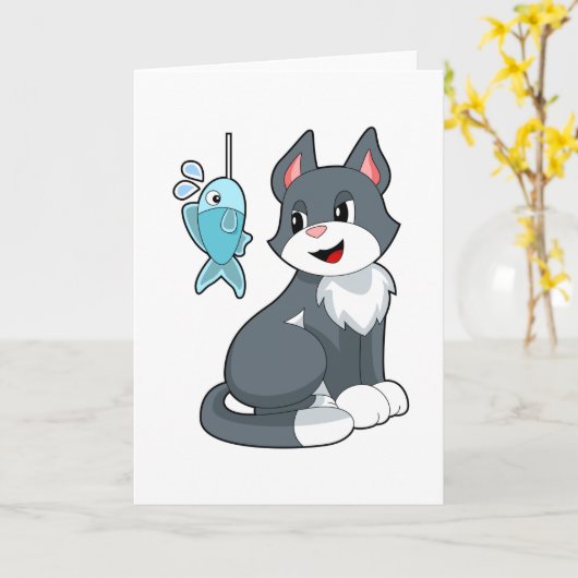 Carte Appât pour chat poisson (Fleur jaune)