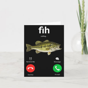 Carte Appel Fih Déclin Accepter Appel Téléphonique Drôle