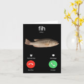 Carte Appel Fih Me Rappeler Message Refuser Accepter Tél (Fleur jaune)