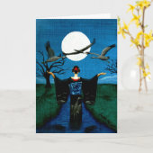 Carte "Appelant toutes les grues " (Fleur jaune)