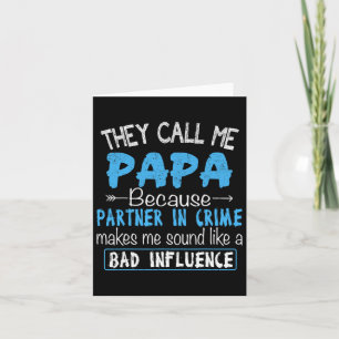 Carte Appelez-Moi Papa Partenaire Dans Crime Papa Fête d