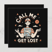 Carte appelez-moi si vous vous perdez (Devant / Derrière)
