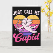 Carte Appelez-Moi Simplement Cupidon Saint-Valentin Flèc (Fleur jaune)
