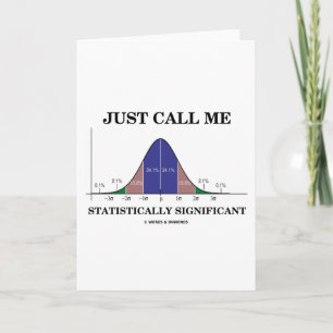 Carte Appelez-moi simplement statistiquement significati