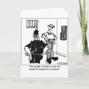 Carte Appelez un serrurier, pas un avocat