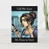 Carte Appelle-moi | Il est temps de promouvoir l'amitié  (Devant)