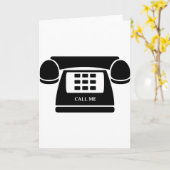 Carte Appelle-Moi ! Téléphone ! Parlons ! (Fleur jaune)