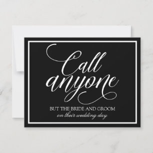 Carte Appellez qui vous voulez   Calligraphie esqu