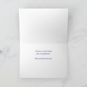 Carte Appendectomie Bonne Fleur sauvage (Intérieur)