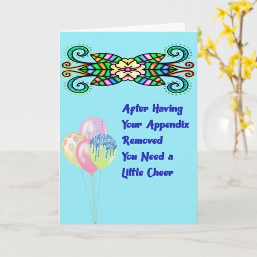 Carte Appendice Chirurgie D'Enlèvement Un Peu Plus Chère (Fleur jaune)