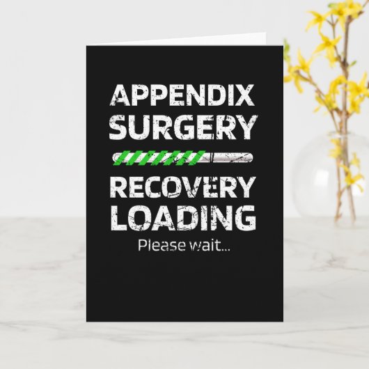 Carte Appendice Récupération chirurgicale | Suppression (Fleur jaune)
