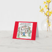 Carte Apple A Day Funny Comic Rick Londres (Fleur jaune)