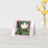 Carte Apple Blossom Spring Note (Fleur jaune)