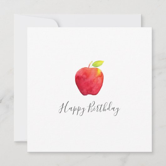 Carte Apple couleur rouge (Devant)