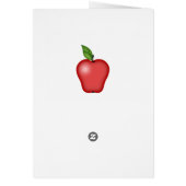 Carte Apple Cup de l'enseignant (Dos)