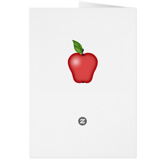 Carte Apple Cup de l'enseignant (Dos)