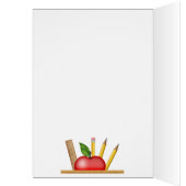 Carte Apple Cupcake de l'enseignant (Intérieur (Gauche))