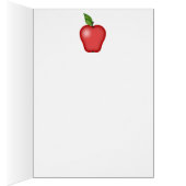 Carte Apple Cupcake de l'enseignant (Intérieur (Droit))
