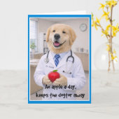 Carte Apple + Cute Get Well Card  AB-2 (Fleur jaune)