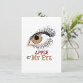 Carte Apple de Mon Oeil Cils Art (Debout devant)