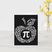 Carte Apple Pi Algebra Sign Math Funny Pi Day Cadeau (Fleur jaune)
