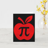 Carte Apple Pi Day Teacher Math Teacher Pi Math Kids (Fleur jaune)