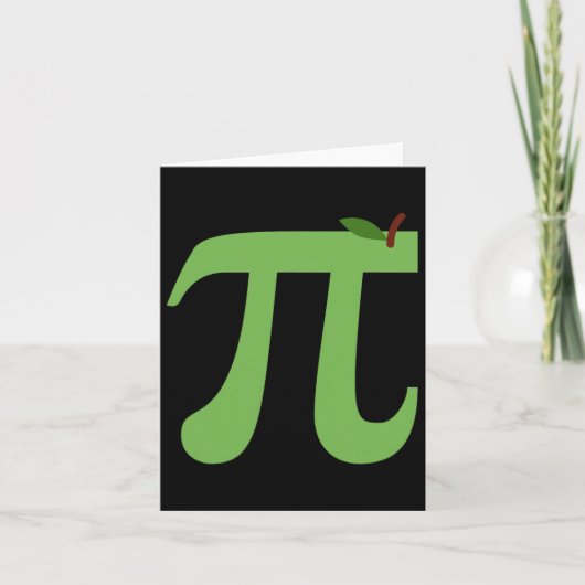 Carte Apple Pi Funny Math Pi Day Pie Plaisanterie Pour M (Devant)