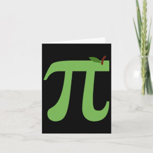 Carte Apple Pi Funny Math Pi Day Pie Plaisanterie Pour M