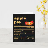 Carte Apple Pie Nutrition Facts Fun Thanksgiving Christa (Fleur jaune)